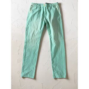 SCOTCH & SODA Men’s Stuart Green Distressed Casual Pants Size 32 x 32
